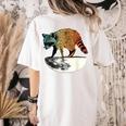 Retro Raccoon Women's T-Shirt | Vintage Style | Comfy Back Print Ivory