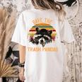 Save The Raccoons Women's Comfort T-Shirt - Fun Back Print Ivory
