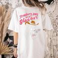 Strawberry Jams Women's Comfort Colors T-Shirt - Fun Raccoon Design Ivory