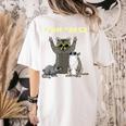 Team Trash Opossum Raccoon Rat Animals Garbage Gang Short Sleeve Women's Comfort Colors T-Shirt Back Print Ivory