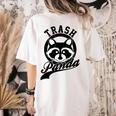 Trash Panda Raccoon Women's T-Shirt - Eco Meme Back Print Ivory