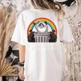 Women's Raccoon 'Trash Panda' Comfort T-Shirt - Fun & Cozy Ivory