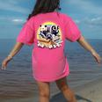 Adopt A Street Cat T-Shirt | Vintage Raccoon & Skunk Women's Top Crunchberry