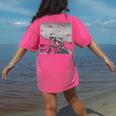 Alien UFO Raccoon Women's T-Shirt - Comfort Colors Back Print Crunchberry