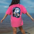 Animal Meme Women's T-Shirt - Moonlit Opossum & Raccoon Design Crunchberry