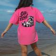 Feral Panda Raccoon Women's Comfort Tee - Cute Back Print Apparel Crunchberry