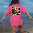 Ironic Raccoon Meme Women's T-Shirt - Comfort Colors & Quirky Vibe Crunchberry