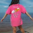 Raccoon Lover Women's T-Shirt - Happy Pills Back Print | Comfort Colors Crunchberry