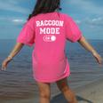 Raccoon Mode Comfort Colors T-Shirt | Trash Panda Animal Lover Back Print Crunchberry