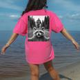 Raccoon & Sasquatch Selfie Women's T-Shirt - Fun Back Print Crunchberry