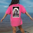 Raccoon Tarot The Lovers Women's Comfort Colors Tee - Back Print Crunchberry