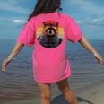 Raccoon-Themed Comfort Colors Women's T-Shirt | Unique Back Print Crunchberry