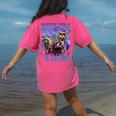 Retro Raccoon Meme Women's T-Shirt - Unique Comfort Colors Style Crunchberry