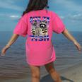 Rizz Em with Tism Raccoon Meme Women's T-Shirt - Fun Back Print Crunchberry