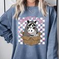 Adopt a Cat Team - Possum Raccoon Comfort Sweatshirt | Cute & Cozy Blue Jean
