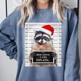 Christmas Raccoon Sweatshirt - Dear Santa, I Can Explain | Cozy Comfort Blue Jean