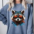 Raccoon Comfort Colors Sweatshirt - Stylish Unisex Top Blue Jean