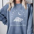 Raccoon Cowboy Graphic Unisex Sweatshirt | Cozy Meme Theme Blue Jean