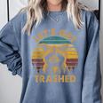 Raccoon Lovers Cozy Sweatshirt | Funny Animal Theme | Small Comfort Fit Blue Jean