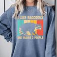Raccoon For Men Women Raccoon Lover Introvert Comfort Colors Sweatshirt Blue Jean