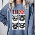 Raccoon Rock Band Sweatshirt - Comfy Concert Wear for All Ages Blue Jean