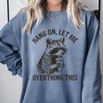 Raccoon Sarcastic Sweatshirt for Comfort - Unisex Relaxed Fit Blue Jean