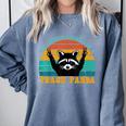 Raccoon Trash Panda Spirit Animal Sweatshirt - Unisex Comfort Blue Jean