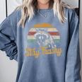 Stay Trashy Opossum Raccoon Meme Sweatshirt - Quirky Fashion Blue Jean