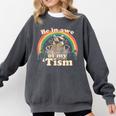 Autism Awareness Raccoon Unisex Sweatshirt | Comfort Colors Pepper