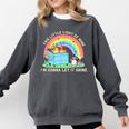 Groovy Raccoon Comfort Colors Sweatshirt – Quirky Retro Appeal Pepper