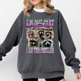 I'm Not Part Of The Problem Raccoon Meme Bootleg Comfort Colors Sweatshirt Pepper