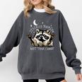 It's Called Trash Can Not Trash Cannot Funny Racoon Comfort Colors Sweatshirt Pepper