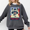 Raccoon Lover Comfort Colors Sweatshirt - Wildlife Cozy Design Pepper
