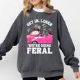 Raccoon Lover Sweatshirt - Unisex Comfort Colors - Introvert Cozy Style Pepper