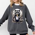 Raccoon Noodle Cup Unisex Sweatshirt - Fun Comfort Wear Pepper