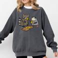 Raccoon & Opossum Pizza Sweatshirt | Unisex Streetwear | Size Variety Pepper