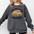 Raccoon Pocket Unisex Comfort Colors Sweatshirt - Cute & Cozy Pepper