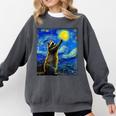 Raccoon Starry Night Sweatshirt - Van Gogh Inspired Art, Comfort Colors Pepper