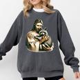 Raccoon Sunglasses Sweatshirt | Retro Animal Lover | Comfort Colors Pepper