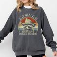 Raccoon Trash Panda Comfort Colors Sweatshirt - Whimsical Wear Pepper