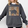 Racoon Periodic Table Chemistry Elements Raccoon Lover Comfort Colors Sweatshirt Pepper