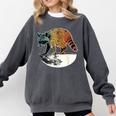 Retro Raccoon Sweatshirt - Moonlit Style Unisex Apparel Pepper