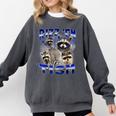 Rizz Em Autistic Raccoon | Cozy Comfort Colors Sweatshirt Pepper