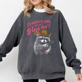 Strawberry Jams But My Don't Raccoon Comfort Colors Sweatshirt Pepper