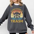 Vintage Raccoon Lovers Comfort Colors Sweatshirt - Cozy Retro Appeal Pepper