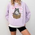 Adopt a Cat Team - Possum Raccoon Comfort Sweatshirt | Cute & Cozy Orchid