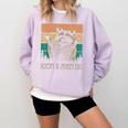 Adopt a Street Cat Sweatshirt - Animal Art for Cat & Raccoon Lovers Orchid