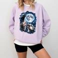 Animal Meme Comfort Colors Sweatshirt - Opossum Raccoon Skunk Design Orchid