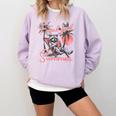 Feral Raccoon Summer Sweatshirt - Comfort Colors Vacation Vibe Orchid
