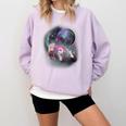 Ferrets Howling At The Moon Shirt Ferret Comfort Colors Sweatshirt Orchid